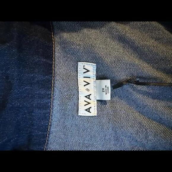 NWT Ava & Viv Denim Dress, 2XL - Picture 5 of 7